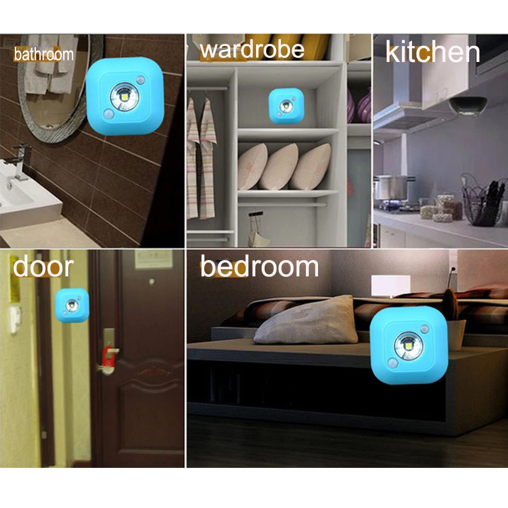 Крыльцо Фонари Беспроводной инфракрасный движения Сенсор светильник мини