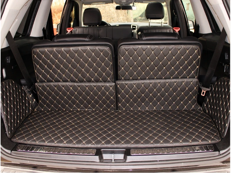 

Good & Free shipping! Special trunk mats for Mercedes Benz GL 400 X166 7 seats 2015-2012 durable cargo liner carpets for GL400