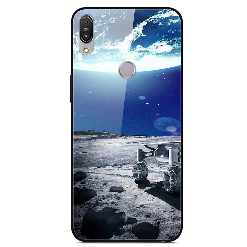 22 Для ASUS Zenfone Max Pro M1 ZB601KL ZB602KL чехол из закаленного стекла с изображением планеты космос, стеклянный чехол на заднюю панель Для Zenfone Max Pro M1 ZB602K - Цвет: 22