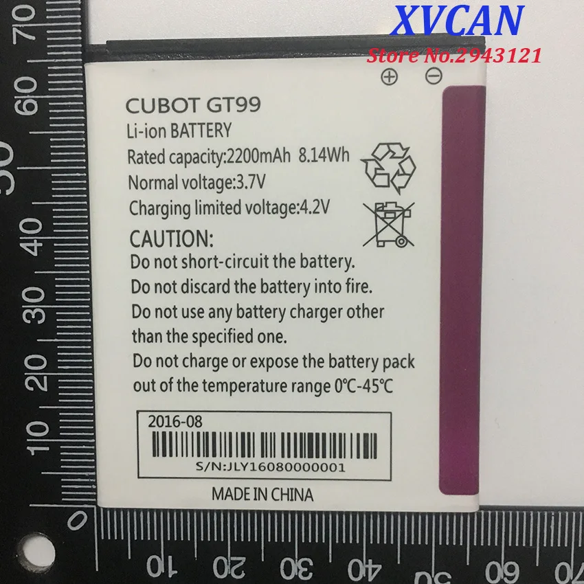 Высокое качество новый оригинальный Mobiel телефон батарея 2200mAh для Cubot GT99 P5 замена