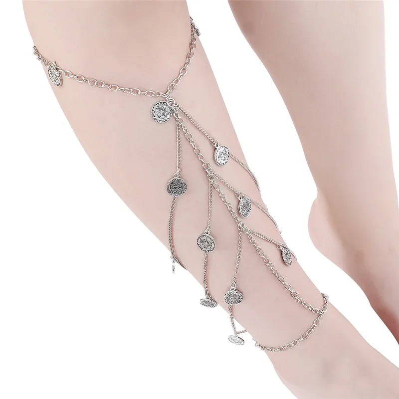 Пляжная многослойная кисточка в богемном стиле 1 шт. серебряная с многослойной