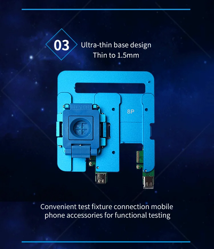 JC T7 T8 NAND испытательный модуль NAND Тест вспышки для iPhone 6S 6SP 7 7P 8 8P NAND ремонт логической платы