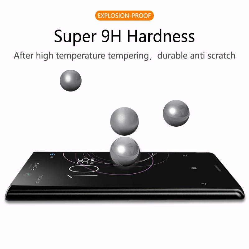 Закаленное стекло для SONY XZ2 компактная Защитная пленка экрана премиум класса 2.5D 0