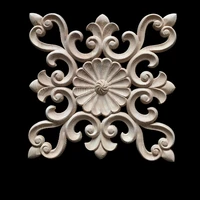 wood carvings veneer applique and floral decorative furniture patches figurines miniatures ornaments craft home decor