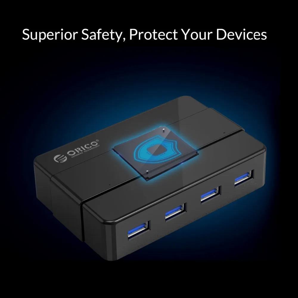4 портовый USB Концентратор ORICO H4928 U3 для Windows XP / Vista 7 8 10 Linux Mac OS|usb3.0 hub|4 porthub port |