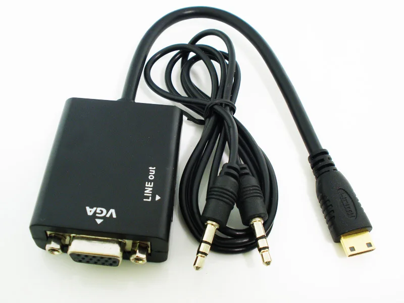 Мини HD VGA преобразования линии планшет с Аудио Mini конвертер VGA|Соединители| |