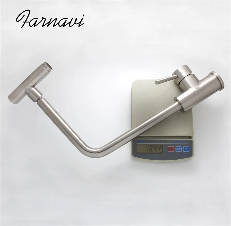 Kitchen Sink Faucet Stainless Steel Home Improvement Decor Unique Design No Pb Swivel Water Mixer Tap | Обустройство дома
