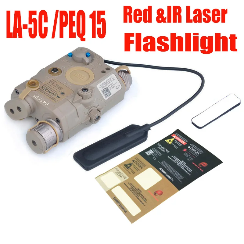 

ELEMENT PEQ 15 / LA-5C UHP APPEARANCE Red & IR Laser and flashlight For Hunting(EX 396) two color