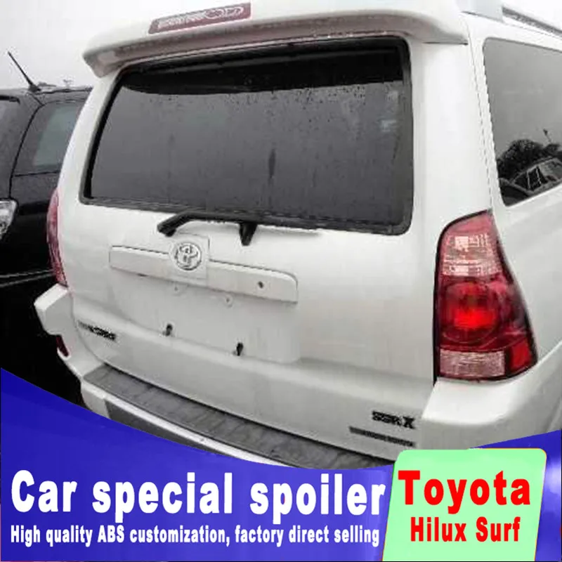 Hilux Surf 1998 до 2012 Пробивной установки Задний Спойлер ABS пластиковый декоративный Ландшафтный спойлер