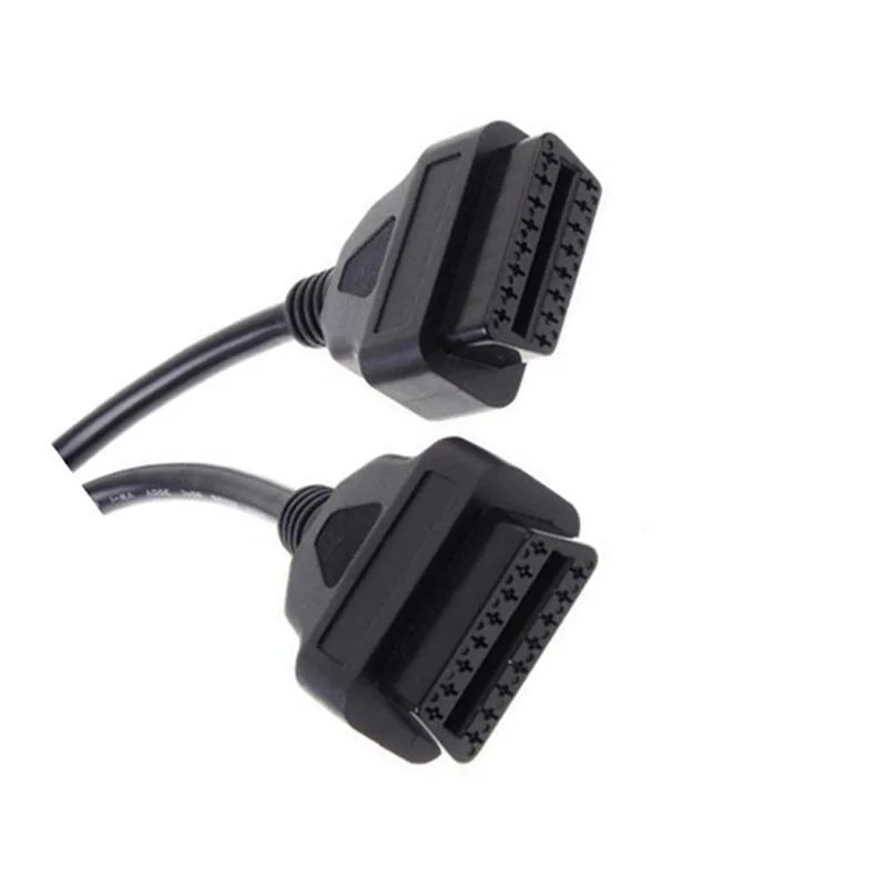 Недавно OBD2 OBD II сплиттер адаптер 16 контактный кабель Мужской Двойной Женский Y