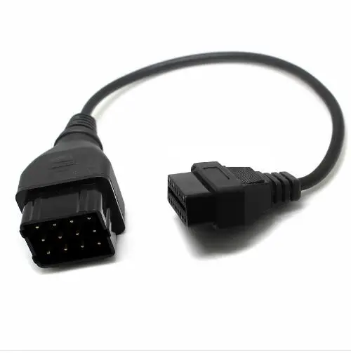 Top Quality for Russian GAZ 12Pin Male to OBD OBD2 DLC 16 Pin 16Pin Female car obd2 Adapter Converter Cable 12 PIN | Автомобили и