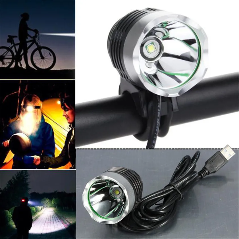 High Quality 3000 Lumen XML T6 USB Interface LED Bike Bicycle Light Headlamp Headlight 3Mode | Лампы и освещение