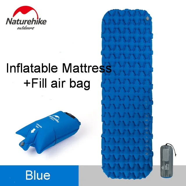 Blue Air Bag Naturehike colchon надувной туристический коврик кровать надувной матрас спальный коврик природа поход - Цвет: Blue Air Bag
