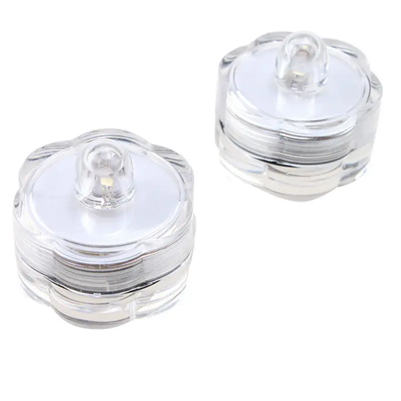 20pcs Battery operated Led tea light Submersible Waterproof candle lamp Wedding Party Flameless home vase floralytes decor-AMBER | Дом и сад