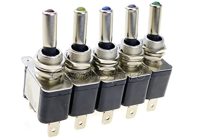 1 шт 12V 20A авто автомобиль Лодка Грузовик с подсветкой Led тумблер красные синие