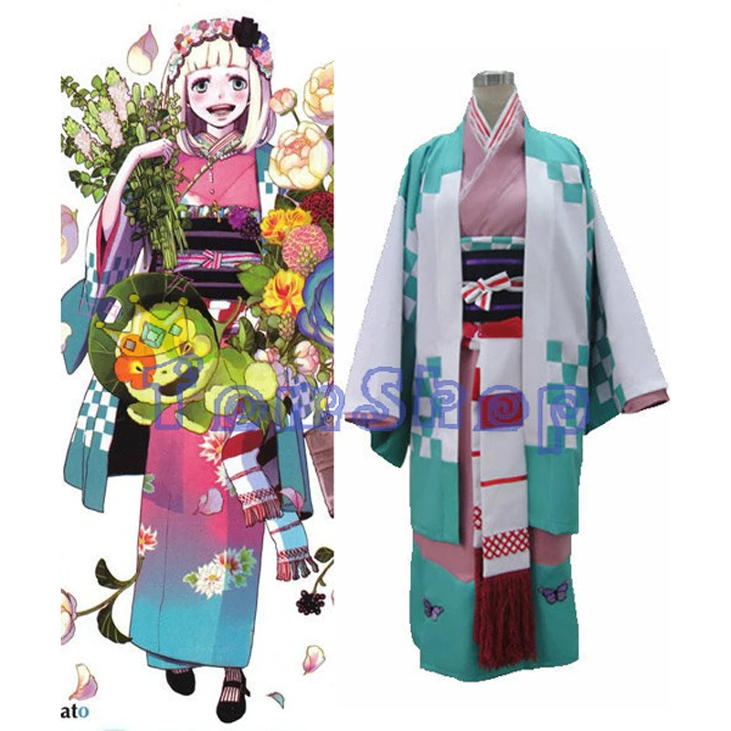 Японское кимоно Ao no Exorcist синее костюм для косплея морияма шиеми женский экспресс