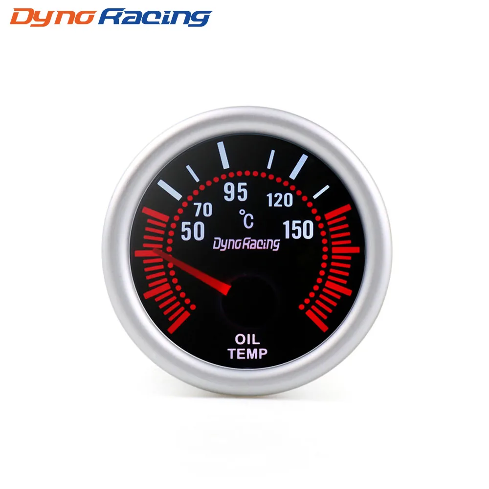 Dynoracing " 52 мм дымовая линза Boost gauge бар psi вакуумная температура воды Температура масла пресс вольтметр уровень топлива Тахометр Датчик Оборотов - Цвет: Oil temp gauge