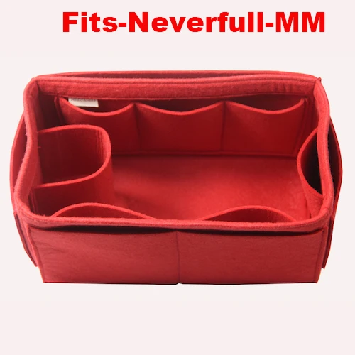 Neverfull-MM Подходит Neverfull восхитительный Speedy25 30 35 40 keepall кошелек Вставить пеленки мешок войлочная сумка Организатор сумка(w/молоко держатель бутылки воды - Цвет: Neverfull-MM