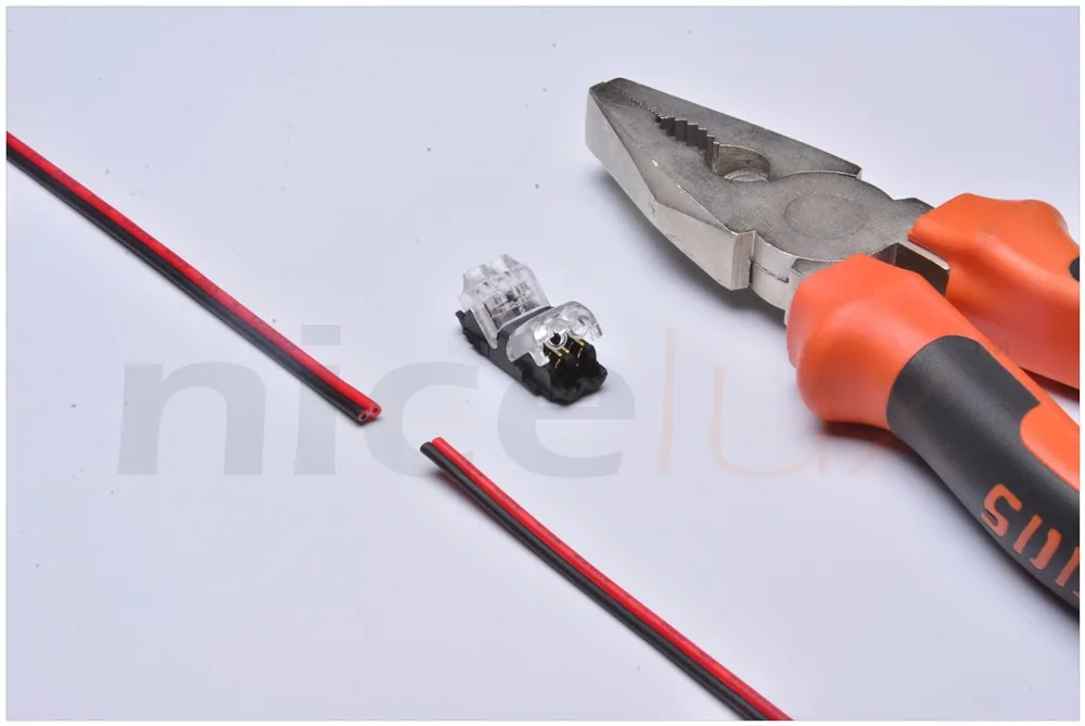 5 шт. I shape Быстрый Сращивание провода проводки электрический разъем для 2 Pin 22-20 AWG для светодиодов ленточный кабель обжимные клеммные блоки проводник