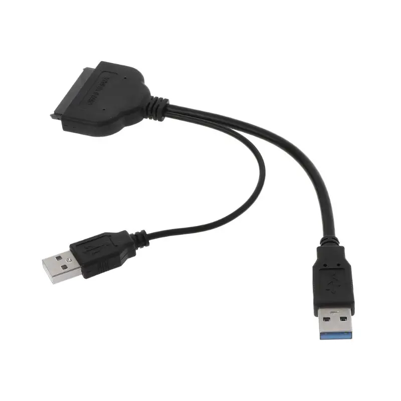 Dual USB 3.0 to Sata Hard Disk Drive Adapter Cable HDD SSD Converter Wire Cord for 2.5 Inches Laptop Computer | Компьютеры и офис