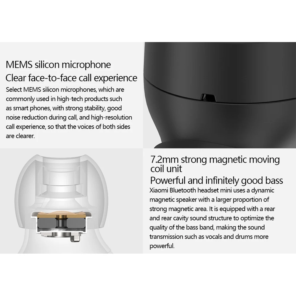 Xiaomi mi Bluetooth гарнитура mi ni IPX4 водонепроницаемые беспроводные наушники BT 4,1 наушники MEMS mi crophone Handsfree наушники