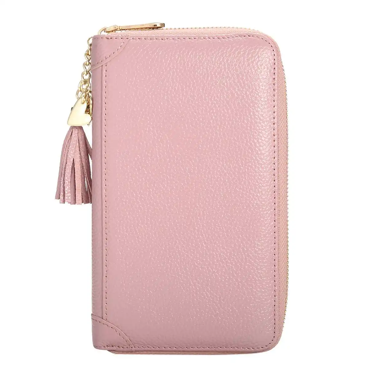 60 doupink 20/40/60 слотов для карт чехол-портмоне с отделением для карт из натуральной кожи кошельки Для женщин Короткие Кошельки кисточкой карман для удостоверения личности-кредитной карты паспорт карты Обложка для паспорта - Цвет: 60 doupink