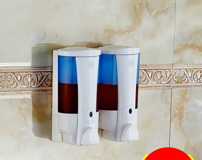 Диспенсер для мыла с двойной головкой настенный диспенсер ванная комната ручная