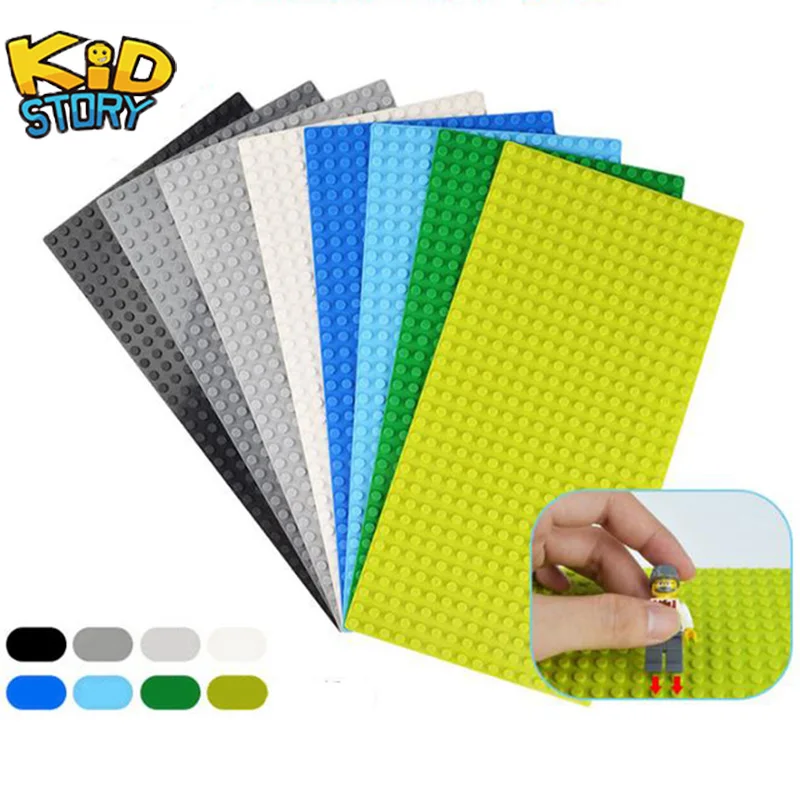 4 цвета 32*32 пластины основания для маленьких кирпичей плинтус совместимы DIY