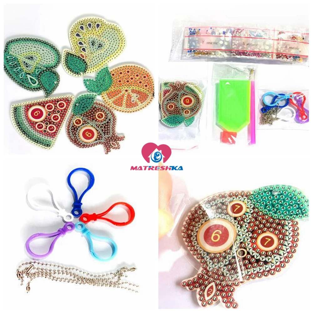 DIY Кристальный узор Алмазная вышивка 5D алмазная картина брелок круглая новая