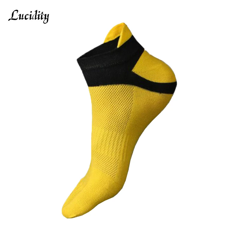 2 пар/лот = 4 шт. летние мужские носки без пальцев хлопковые дышащие сетчатые