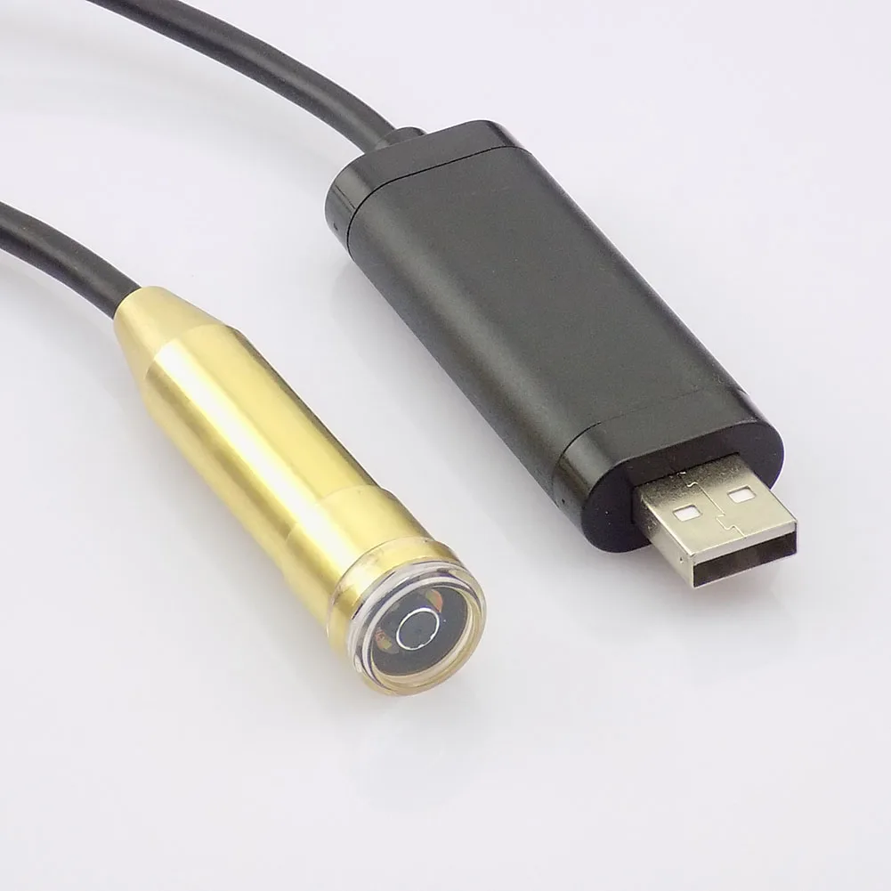 Gakaki 14 мм объектив промышленный USB эндоскоп камера HD 720P бороскоп инспекционная трубка змеиная камера s камера с 4LED 15 м Зонд