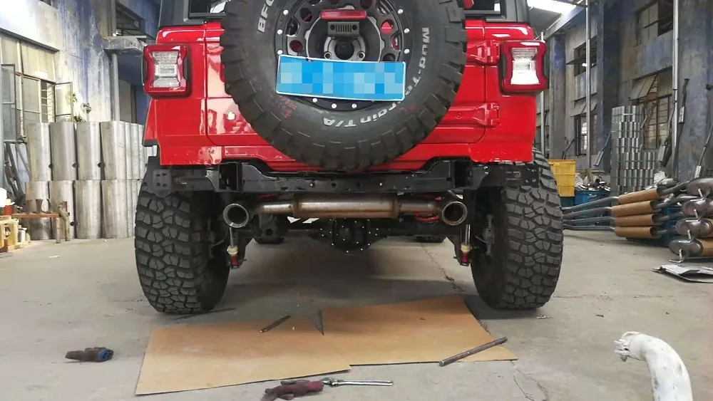 Wrangler манго хвост черный сталь " двойной сплит выхлопной+ для Jeep Wrangler& Wrangler безлимитный для авто продукт