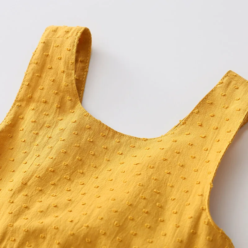 2019 Casual 2 3 4-6 7 8 10 Years Children Cotton Backless Sundress Princess Cute Bow Party Dance Kids Strap Dress Summer Girl | Детская
