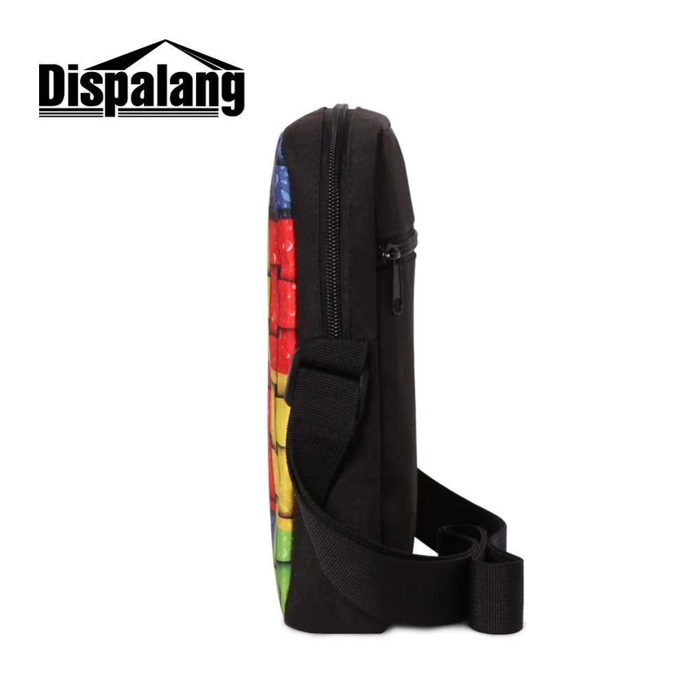 Крутая мужская сумка мессенджер с принтом черепа новый дизайн маленькая