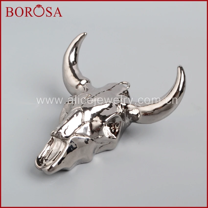 BOROSA Longhorn подвески из смолы рог крупного рогатого скота с полным черным покрытием