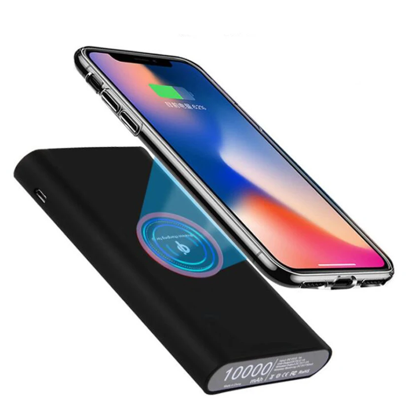 10000 мАч QI Беспроводное зарядное устройство для iPhone X 8 Samsung S9 S8 100 шт./лот|Зарядные
