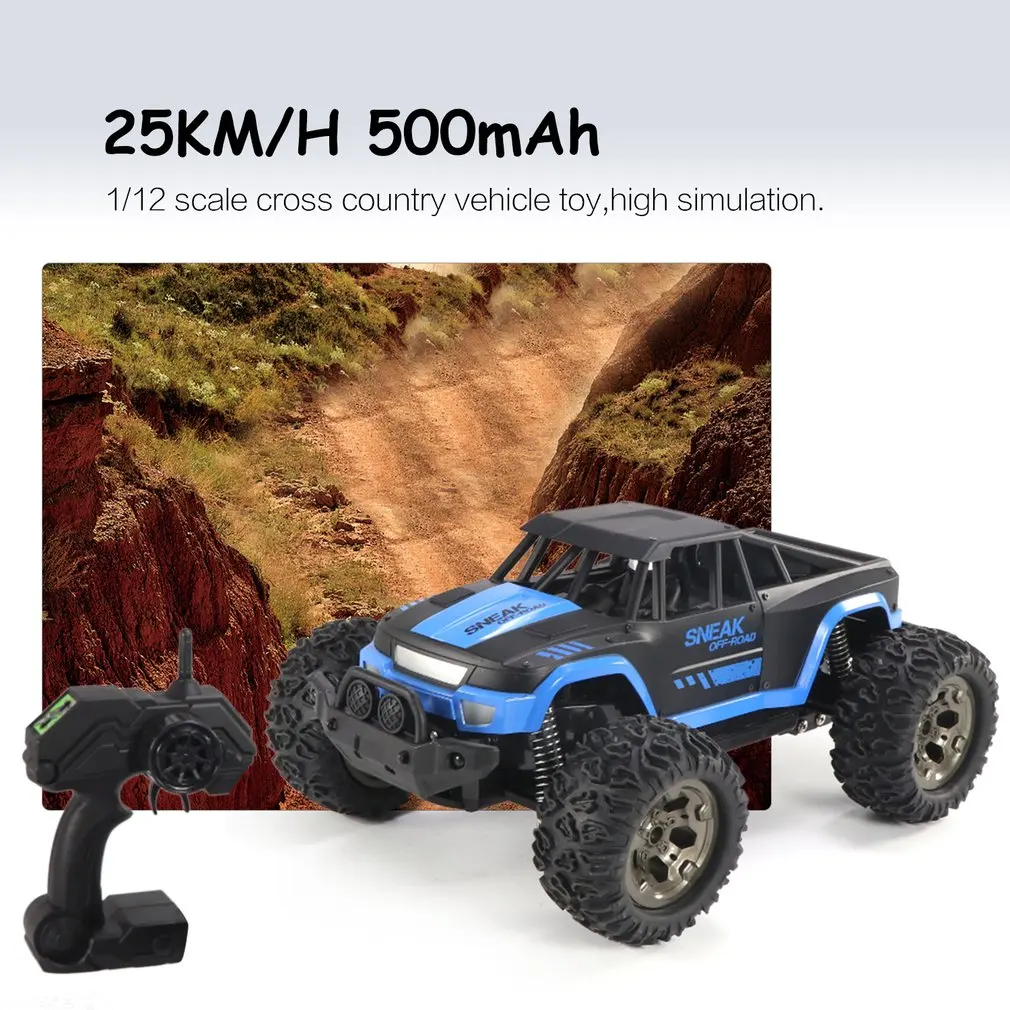 1/12 RC автомобиль, альпинистский автомобиль, внедорожник, привод Bigfoot, модель дистанционного управления, внедорожный автомобиль, игрушки для мальчиков, подарок для детей