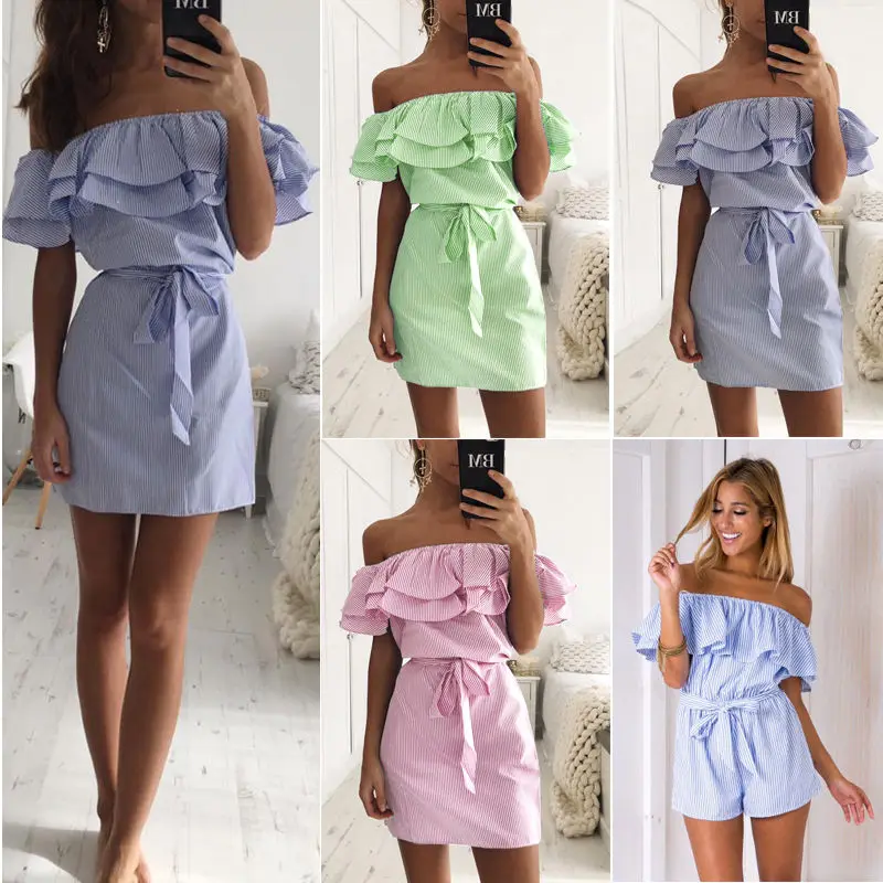 2017 летнее женское Повседневное платье с вырезом лодочкой Lotus без рукавов