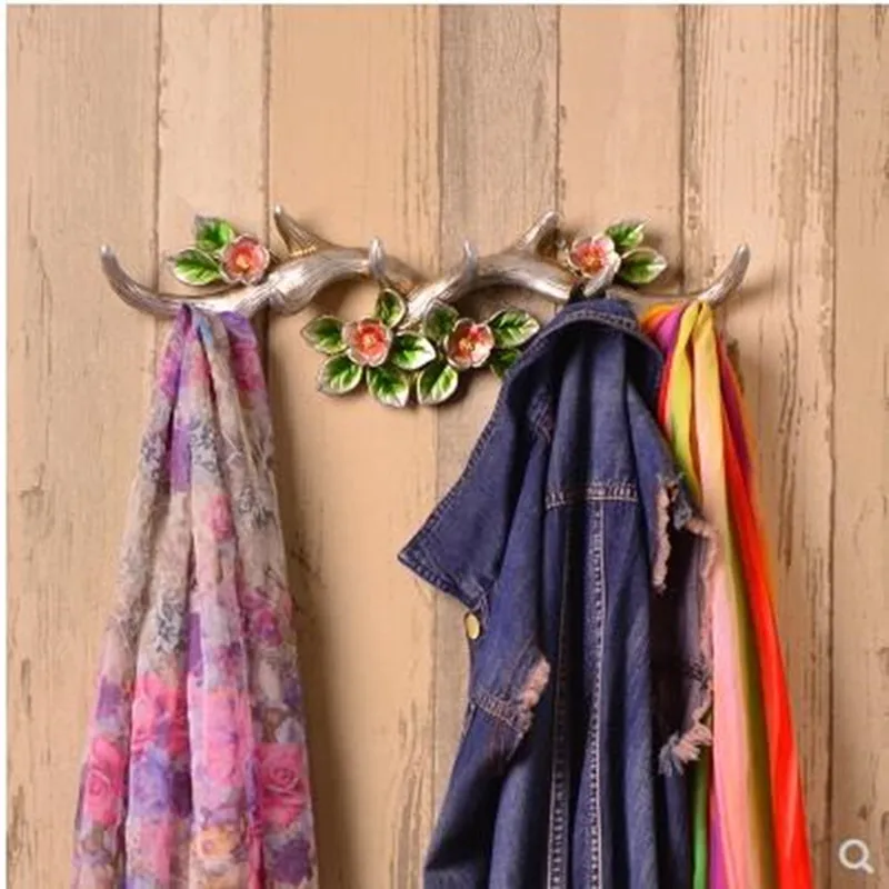 Creative wall decoration crafts European retro antler hooks clothing store hanging coat hook | Дом и сад