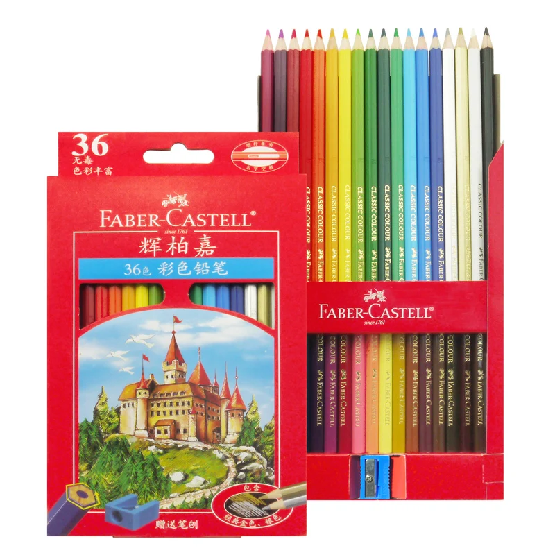 Faber Castell 36/48/72 цветные карандаши Lapis De Cor профессиональные искусственные