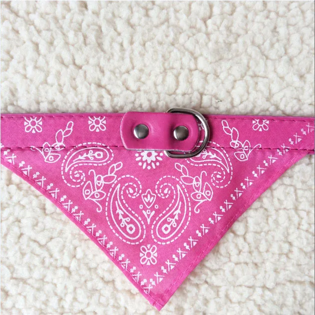 Ошейник для собаки бандана шарф шейный платок с кожаным узором пейсли собачья