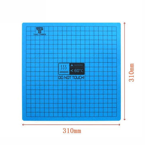 310x310mm Пленка для горячей кровати 235*235/310*310 мм Магнитная Платформа Горячая кровать стикер анти-деформация края высокая температура для CR10 CR-10S Ender 3 - Цвет: 310x310mm