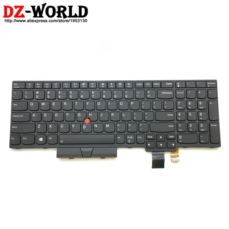 Новая Оригинальная английская клавиатура с подсветкой для Lenovo Thinkpad T570 P51S T580 P52S