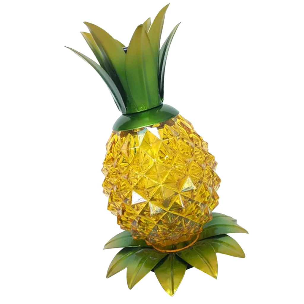 Светодиодный светильник на солнечных батареях с изображением ананаса домашний