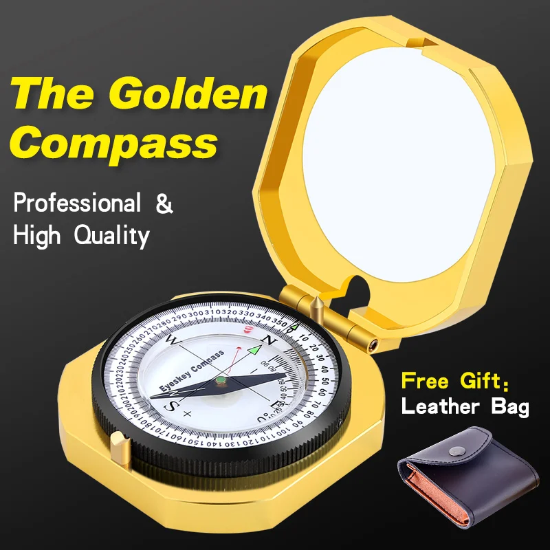 Eyeskey Professional Golden Compass Metal Handheld Positioning Slope Azimuth Measurement Multifunction Map Orientation Distance
Eyeskey Professional Golden Compass Metal Handheld Positioning Slope Azimuth Measurement Multifunction Map Orientation Distance