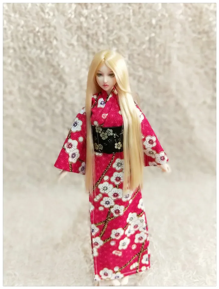1 комплект = 2 шт. Новая Одежда для кукол модное японское кимоно с поясом для blyth licca ob24 1/6 аксессуары для кукол Одежда для кукол