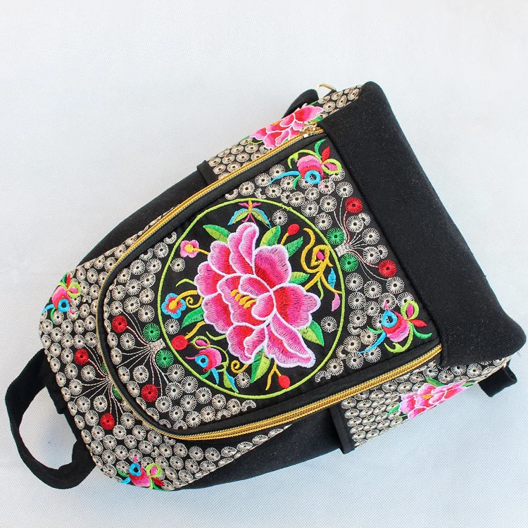 Женский винтажный рюкзак вышивка Лидер продаж Цветочная вышивка|shop backpacks|women