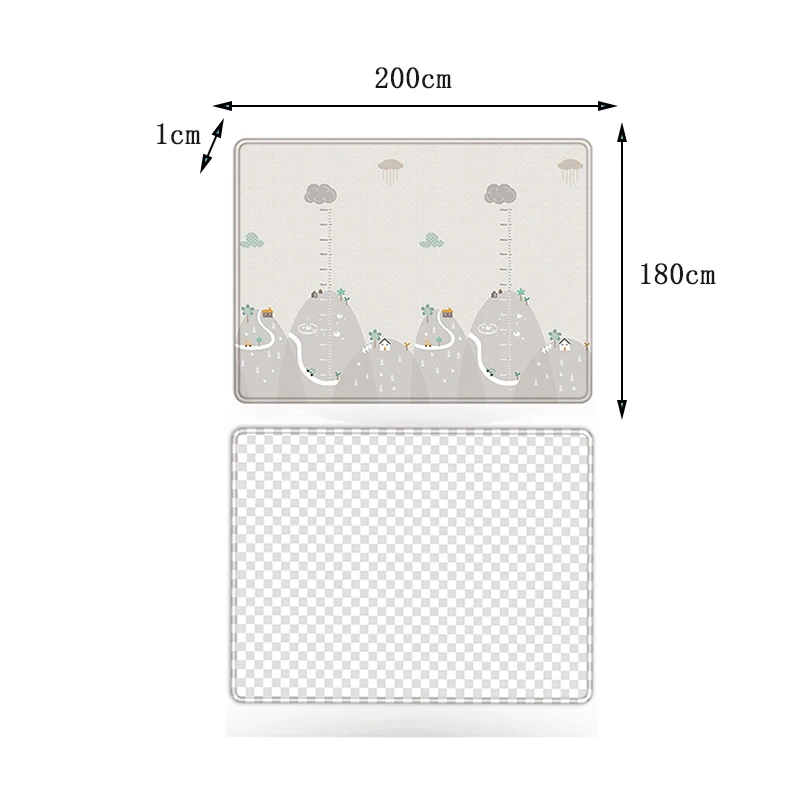 Новый двухсторонний ковер для детей игровой коврик поролоновые коврики пазлы