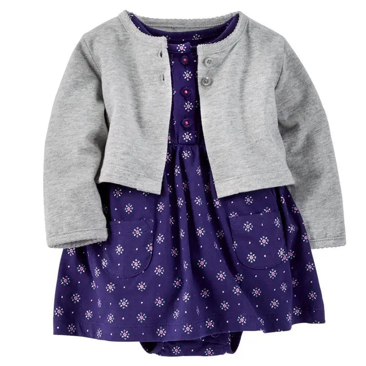 Одежда для малышей; Carter's designs; комплект из платья-боди+ пальто