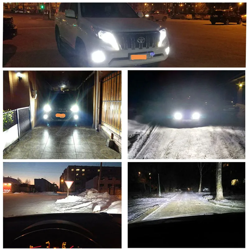 лампочки для авто 2 Шт. 12 В Led Лампы H7 Комплект H11 H4 удар Авто Светодиодные Туман